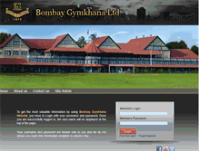Tablet Screenshot of bombaygymkhana.com